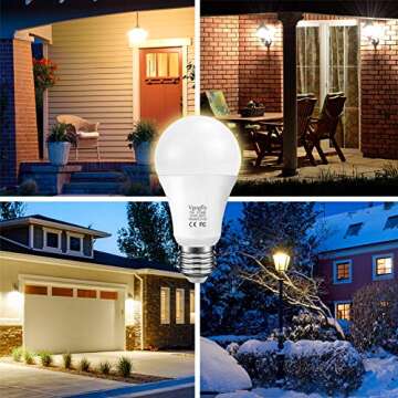 Vgogfly Dusk to Dawn LED Light Bulbs for Home Use