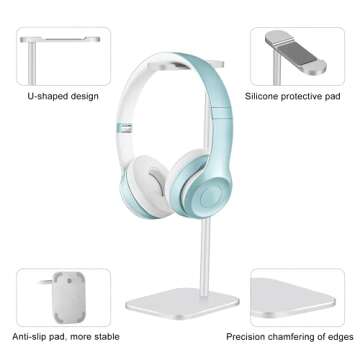YUTAO Stylish Headphone Stand with Solid Metal Base
