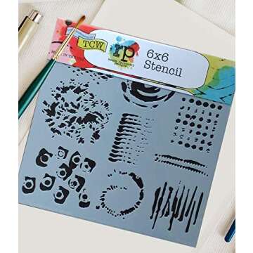 4 Mixed Media Stencils for Creative Arts & Crafts Projects