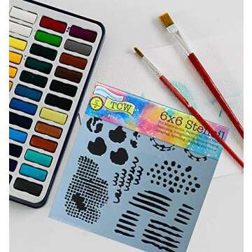 4 Mixed Media Stencils for Creative Arts & Crafts Projects