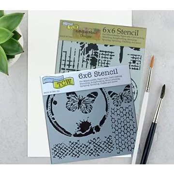 4 Mixed Media Stencils for Creative Arts & Crafts Projects