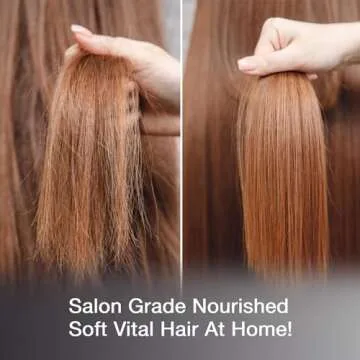 VITAMINS hair cosmetics Keratin Hair Mask Deep Conditioner - Biotin with Castor Oil Protein Conditioning Repair Treatment for Thick Dry Damaged or Color Treated Curly Straight Coarse Hair