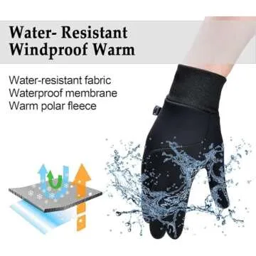 EAGLEFLY Winter Gloves Women Men Waterproof Warm Gloves with Touch Screen Fingers Thermal Gloves for Men Women Running Riding Cycling Driving Windproof Water Resistant Cold Weather Tactical Gloves