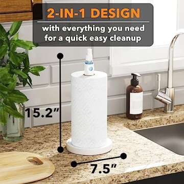 SpaceAid SprayNeat Paper Towel Holder for Kitchen