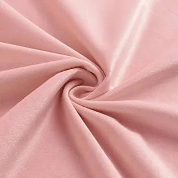 Furnimart Pink Swivel Armless Desk Chair with Wheels, Small Velvet Upholstered Home Office Desk Chair Mid-Back Adjustable Chair for Teen Girl Vanity Desk Bedroom Dorm Living Room (Velvet-Pink)