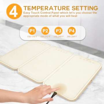 Leburry Electric Warming Tray for Perfectly Warm Food