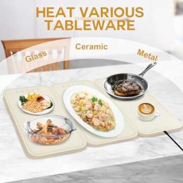 Leburry Electric Warming Tray for Perfectly Warm Food