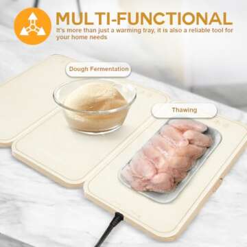 Leburry Electric Warming Tray for Perfectly Warm Food