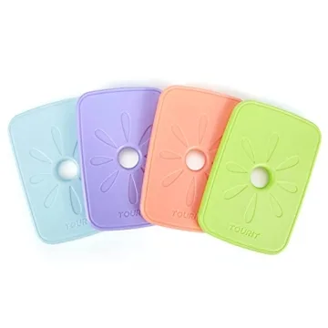 TOURIT Ice Packs for Lunch Boxes/Bags and Coolers, Slim, Reusable Gel Ice Packs
