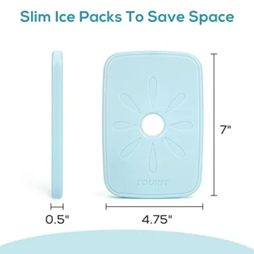 Slim and Long Lasting TOURIT Ice Packs for Lunches and Coolers