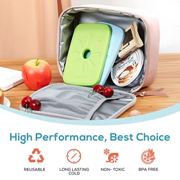 Slim and Long Lasting TOURIT Ice Packs for Lunches and Coolers