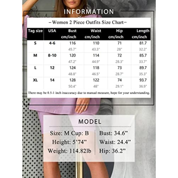 Glamaker Women 2 Piece Outfit Sets for Casual Comfort