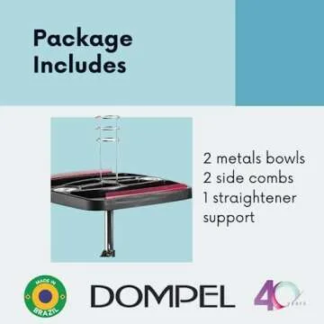 DOMPEL Mega Hair Trolley Station Model 501 | Stylish and Functional Hair Salon Organizer with Extra Storage Space