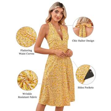 HUHOT Summer Sundress for Women - Stylish Beach Dress