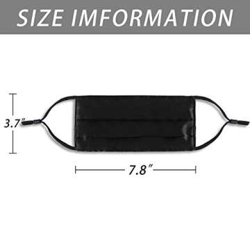 DFFGGD Washable Silk Face Mask for Women - Breathable & Adjustable