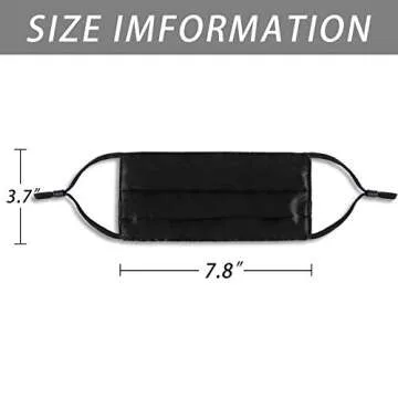 DFFGGD Washable Silk Face Mask for Women - Breathable & Adjustable