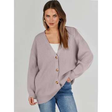 Caracilia Women's Oversized Cardigan Sweaters for Fall Fashion