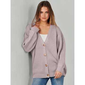 Caracilia Women's Oversized Cardigan Sweaters for Fall Fashion