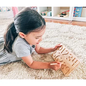 Montessori Number Tracing Board for Toddlers & Preschoolers