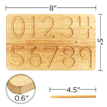 Montessori Number Tracing Board for Toddlers & Preschoolers