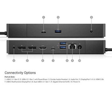 Dell WD19 130W Dock with Dual DisplayPort and HDMI