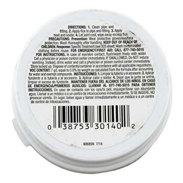 Oatey 30140 Water Soluble Tinning Flux, Gray