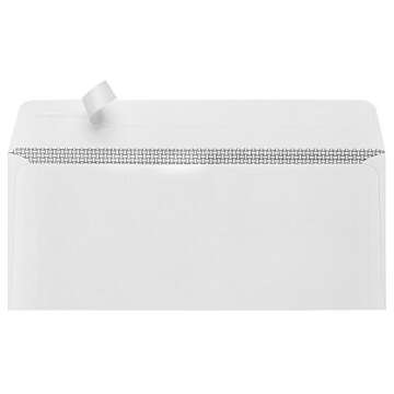 100 No. 10 Self Seal Security Envelopes - Designed for Secure Mailing - Security Tinted with Printer Friendly Design - Number 10 Size 4 1/8 x 9 ½ Inch (100 Pack)