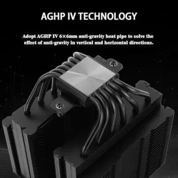 Thermalright Peerless Assassin 140 Black CPU Cooler, 6 Heat Pipes AGHP Technology,Dual PWM Fans with...