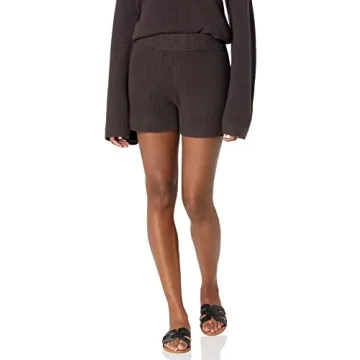The Drop Women's Faith Pull-On Ribbed Sweater Short - Luxurious Lounge Wear