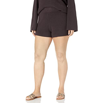 The Drop Women's Faith Pull-On Ribbed Sweater Short