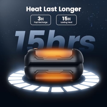 Rechargeable AI Hand Warmers 2 Pack 15Hrs Lasting Portable Heater