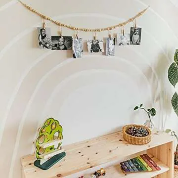 Sage in Thyme 4ft Wooden Beads Garland for Stylish Displays