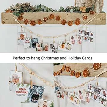 Sage in Thyme 4ft Wooden Beads Garland for Stylish Displays