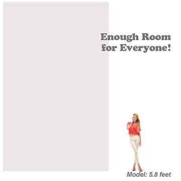 Julius Studio 10 x 16 ft. / 120 x 192 inch Large White Backdrop Background Screen, High Density 150 GSM Premium Material for Professional Photo Video Studio, Pure White Muslin, JSAG827