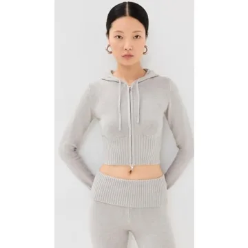 Lioness Women's Muse Knit Sweatshirt Stylish Cloud Grey