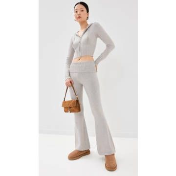 Lioness Women's Muse Knit Sweatshirt Stylish Cloud Grey