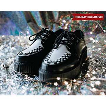 Anarchic T2274 Unisex-Adult Creepers, Black & White Anarchic Creeper - US: Mens 8 / Women 10 / Black...