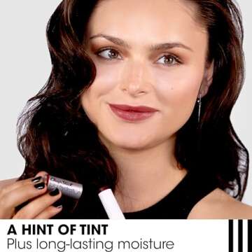 ChapStick Total Hydration Moisture + Tint Merlot Tinted Lip Balm Tube, Merlot Tinted ChapStick for Lip Care - .12 Oz