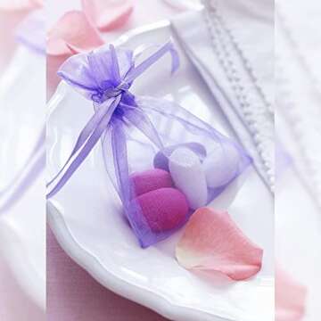 Elegant 100pcs 5x7 Organza Gift Bags for All Occasions