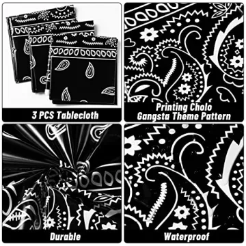 K1tpde Bandana Tablecloths for Western Decor