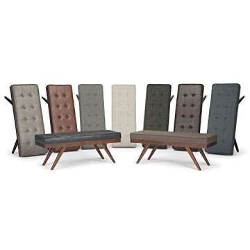 SIMPLIHOME Bedford SOLID WOOD Universal TV Media Stand, 53.9 inch Wide, Living Room Entertainment Center, Storage Cabinet with Glass Doors, for Flat Screen TVs up to 60 inches in Dark Tobacco Brown