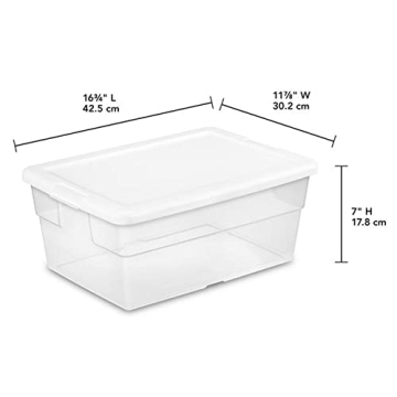 Sterilite Clear Storage Box - Durable & Versatile Organization