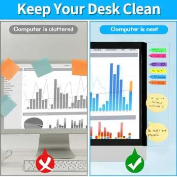 Monitor Memo Board Set for Seamless Workspace Organization