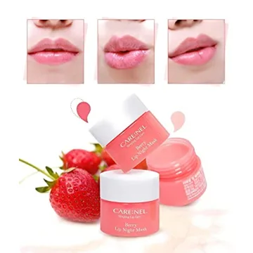 CARENEL Lip Sleeping Mask 5g (Berry 3Set) - Lip gloss Cream - Overnight Treatments Lip Balm