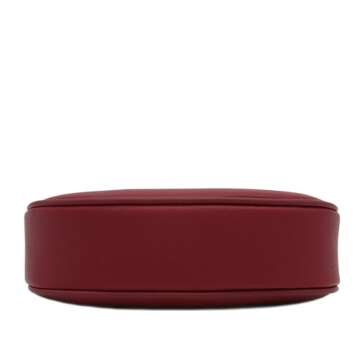 FashionPuzzle Small Crescent Shoulder Bag Underarm Purse (Wine)