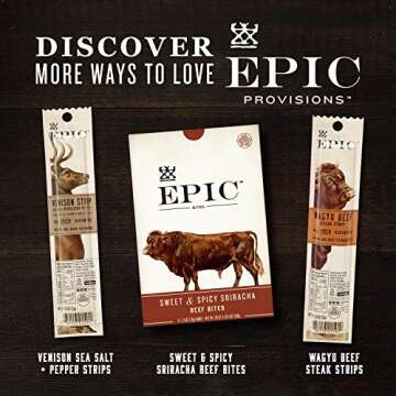 Epic Beef Apple Bacon Bars, Whole30, Paleo Friendly, 12 ct, 18 oz