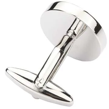Men's Classic Stainless Steel Initial Cufflinks - Personalize Style