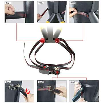 SYNTECSO Portable Wing Chun Dummy, Detachable Wooden Wing Chun Dummy Attached to Punching Bag Or Any Soft Object- Punching Bag Not Included