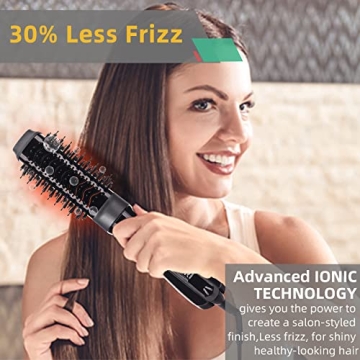 Hair Dryer Brush, Hot Air Brush, Volumizer & Styler & Dry 3 in 1, 1000 Watt Salon Lightweight Negative Ion Ceramic Oval Design Blow Dryers for Drying,Straightening,Curling,Volumizing