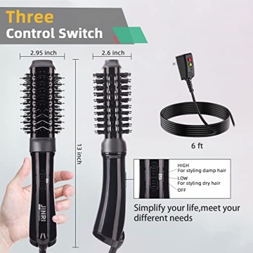 Hair Dryer Brush, Hot Air Brush, Volumizer & Styler & Dry 3 in 1, 1000 Watt Salon Lightweight Negative Ion Ceramic Oval Design Blow Dryers for Drying,Straightening,Curling,Volumizing